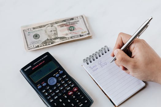 A person comparing bank options